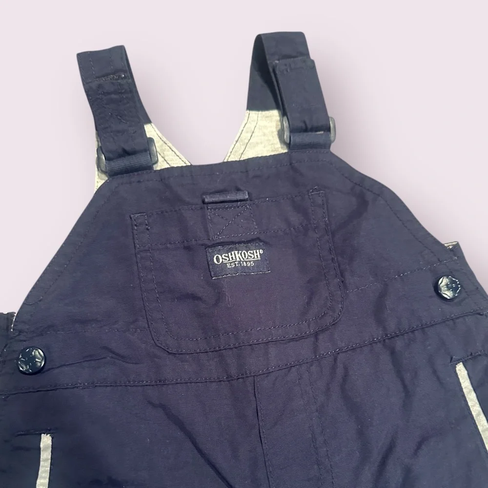 Baby OshKosh B'Gosh Navy Blue Lined Lightweight Snow Pants Size 6/9 Months